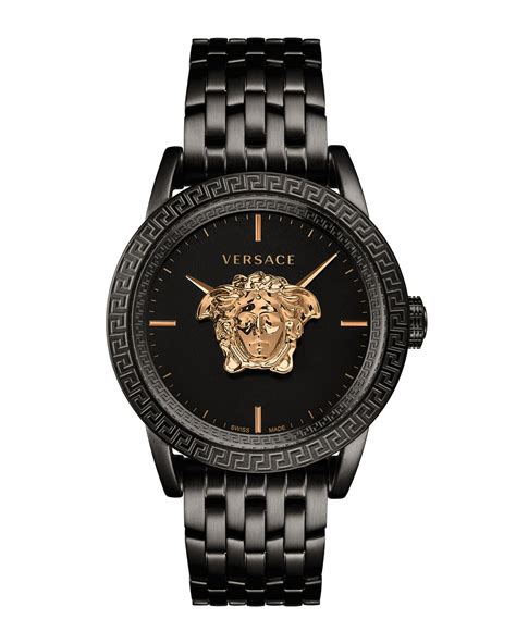 black and Gold Versace watch